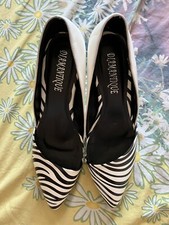 Scarpe Tacchi Zebrate Bianche M. 38