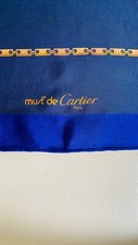 Magnifique Foulard Carré Must De CARTIER 80 X 80 Cm