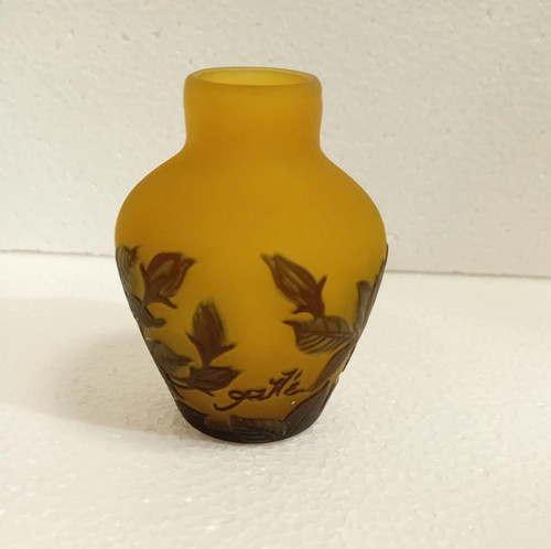 Petit vase gallé décor - gallé,