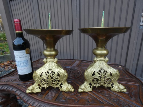 Coppia candelabri altare - candelabri,