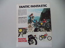 advertising Pubblicità 1975 MOTO FANTIC CABALLERO 125 RC