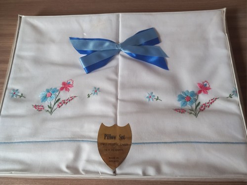 Set federe vintage - , ricamate