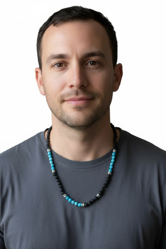 Collana uomo pietra - pietra, e