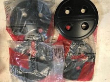 FIAT 127 2SERIE COPPE RUOTE ORIGINALI FIAT WHEELS CUPS 4 PEZZI COLORE NERO 