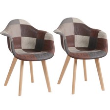 2x Sedia Poltrona Tessuto