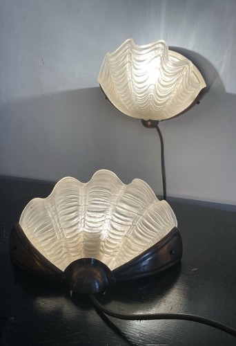 Applique art decò clam shell - decò,