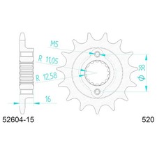 PIGNONE AFAM IN ACCIAIO P520 -