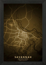 Savannah Georgia poster arte