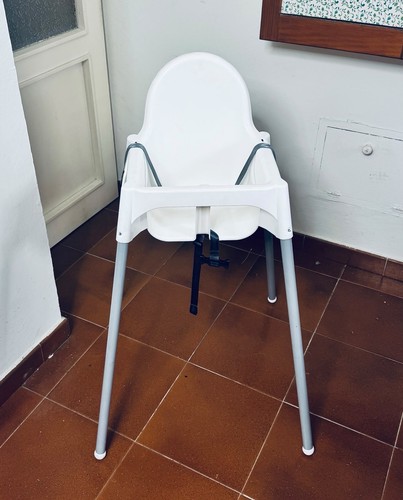 Seggiolone pappa bianco/grigio