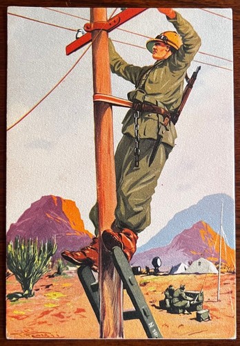 Cartolina militare reparti - militare, "reparti