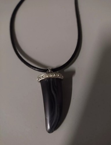 Collana nero uomo - uomo, con