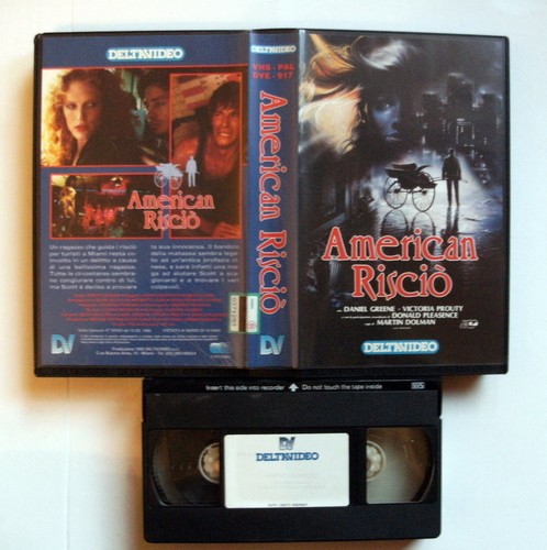 Vhs american riscio 1989 - vhs,
