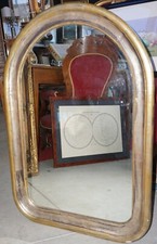 900'- SPECCHIERA  DORATA FOGLIA  ORO ED ARGENTO- A NICCHIA- SPECCHIO