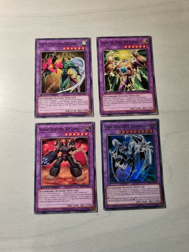 4 carte fusione - yu-gi-oh!, eroe