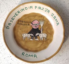 CAS Piatto Del BUON RICORDO Vietri Da SEVERINO IN PIAZZA ZAMA ABBACCHIO ROMANO 