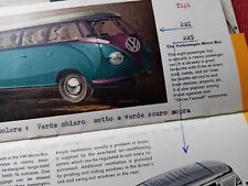 VOLKSWAGEN VW TRANSPORTER T1 BUS KOMBI VAN PICK UP AMBULANZA Brochure '50