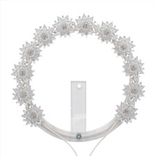 Aureola Luminosa in Plexiglass Coroncina Per Statue Varie Misure Made in Italy