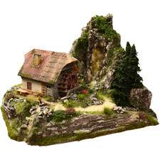 Diorama H0/1:87 Waldmühltal montagna granito roccia cascata patinato