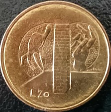 SAN MARINO MONETA 20 LIRE 1976 CIRCOLATA