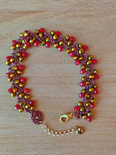 Bracciale Uncinetto Filo Lurex