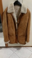 montone shearling donna originale taglia 48 marrone