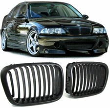 GRIGLIE SPORT ANTERIORI NERO OPACO PER BMW E46 98-01 SERIE 3 TOURING BERLINA