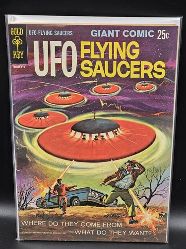 Ufo flying saucers gold - saucers,
