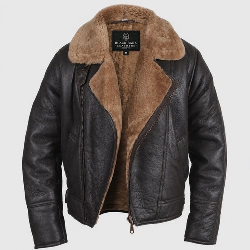 Giacca pelle shearling uomo - , b3