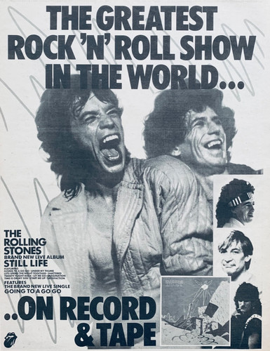 Rolling stones 1982 - rolling, poster