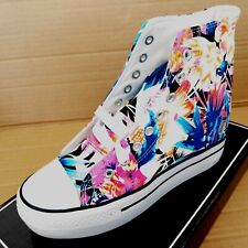 scarpe donna sneakers sportive zeppa interna 6 cm ginnastica tela platform  VV