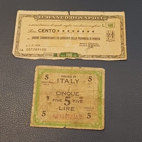 Vecchie banconote italiane - banconote, 5