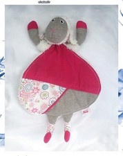 Doudou peluche plat mouton - peluche,
