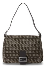 Fendi brown zucchino canvas - zucchino,