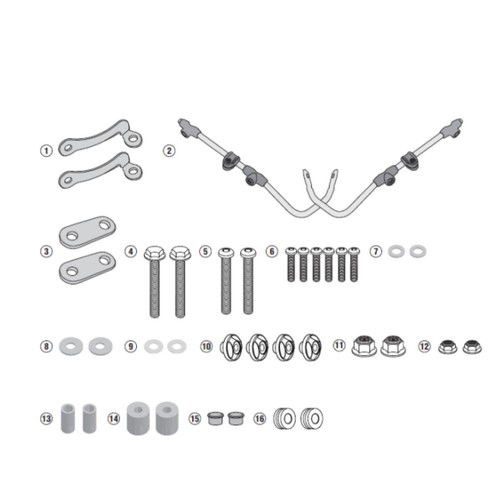Kit attacchi parabrezza givi - attacchi,