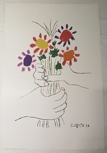 Poster pablo picasso - pablo, fleurs