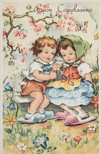 Cartolina augurale buon - ,