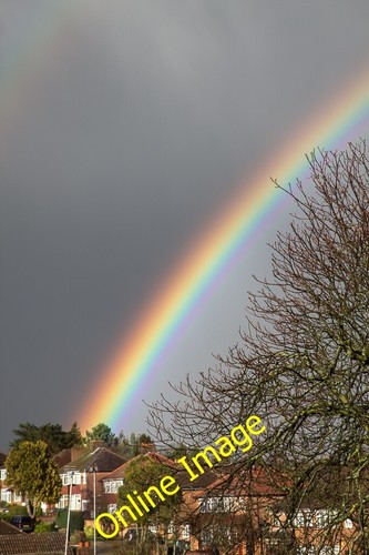 Photo 6x4 rainbow over enfield - photo,