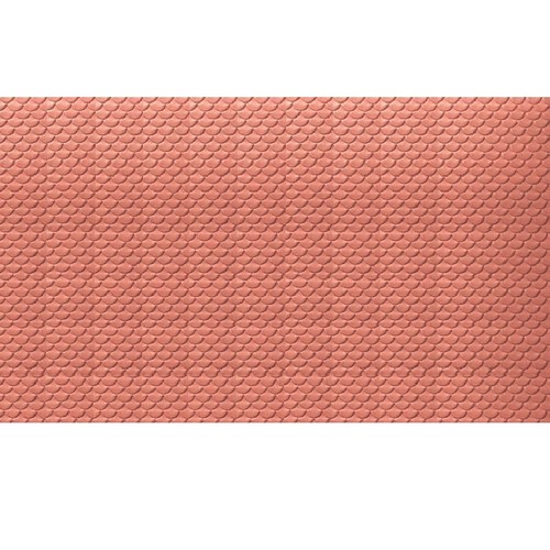 Tetto tegole smerlate rosse - tegole,