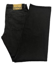 Jeans Diesel nuovi con etichette da uomo marca taglio dritto nero taglia 33/3...