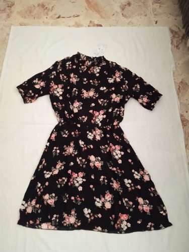 Vestito estivo nero - con, stampa