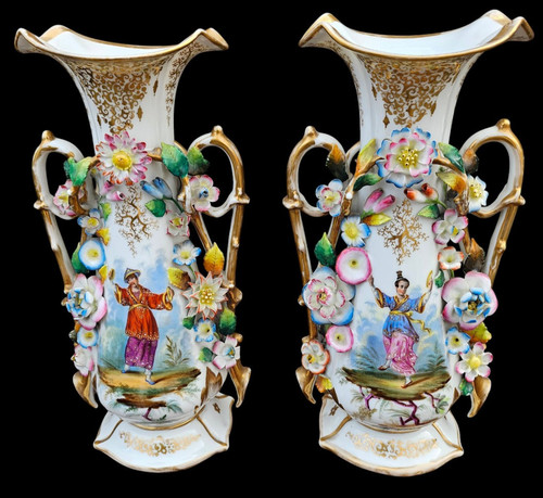 Coppia antichi vasi - coppia,