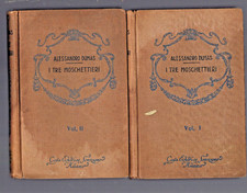 I TRE MOSCHETTIERI  2 volum idi Alessandro Dumas - SONZOGNO 1928 # 5785