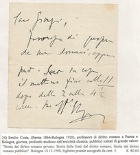 Bologna 18.12.1908. Prof