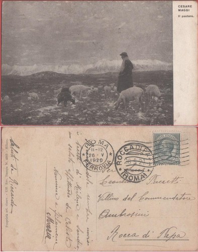 Cartolina pastore dipinto - il, pastore.
