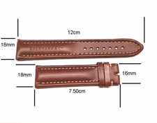 EBERHARD cinturino 18mm 02MA 881-882 42007 32003 fly matic frecce tricolori *NEW