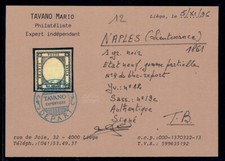 1861 PROVINCE NAPOLETANE  1 GRANA NERO NUOVO GOMMA MH* SASSONE 2025 n° 19 € 700