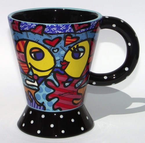 Romero britto tazza caffè - romero, britto,