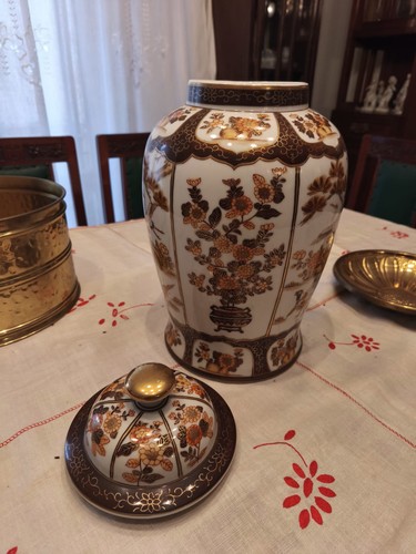 Vaso satsuma con coperchio - ,
