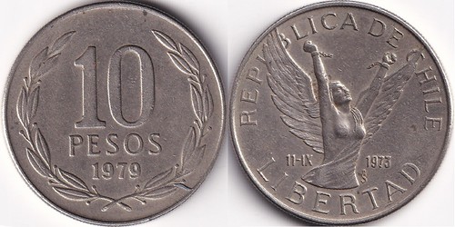 Pesos 1979 chili chile - pesos,