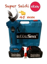 Forbice Cesoia da Potatura 45mm a Batteria 72v 5000mAh 2 Batterie